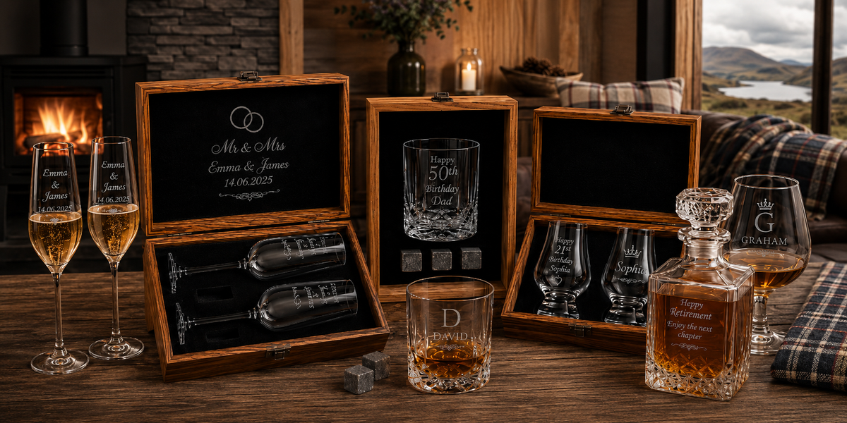 Engraved Glass Gift Sets