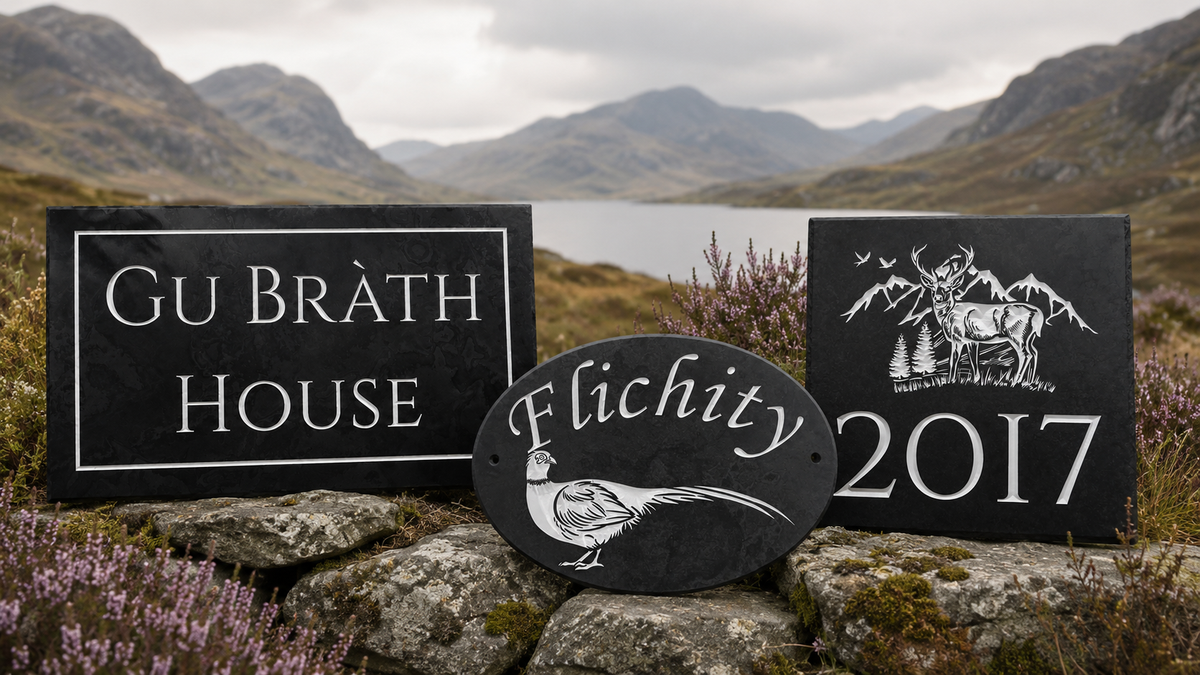 Slate House Signs