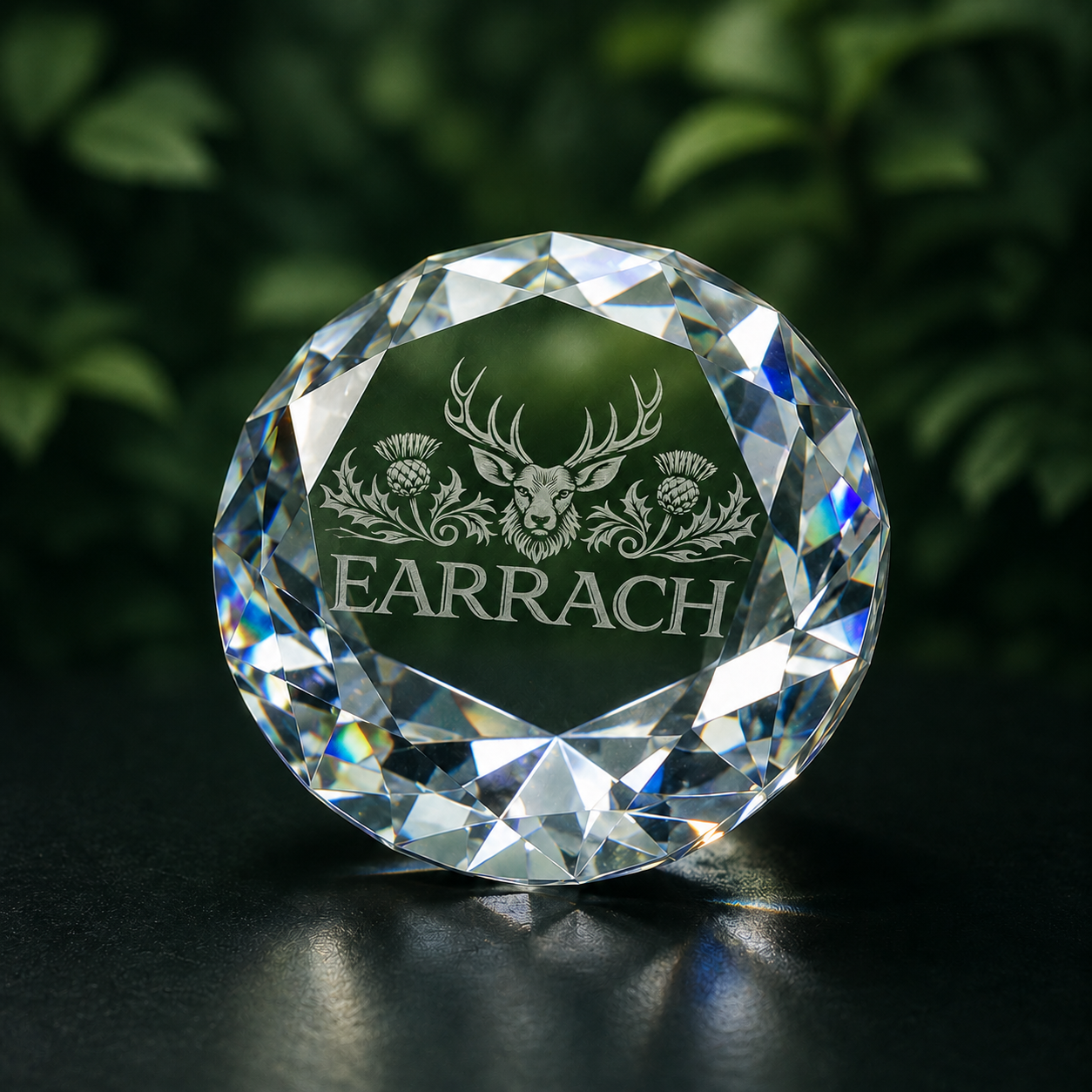 Personalised Crystal Diamond Award – 80mm