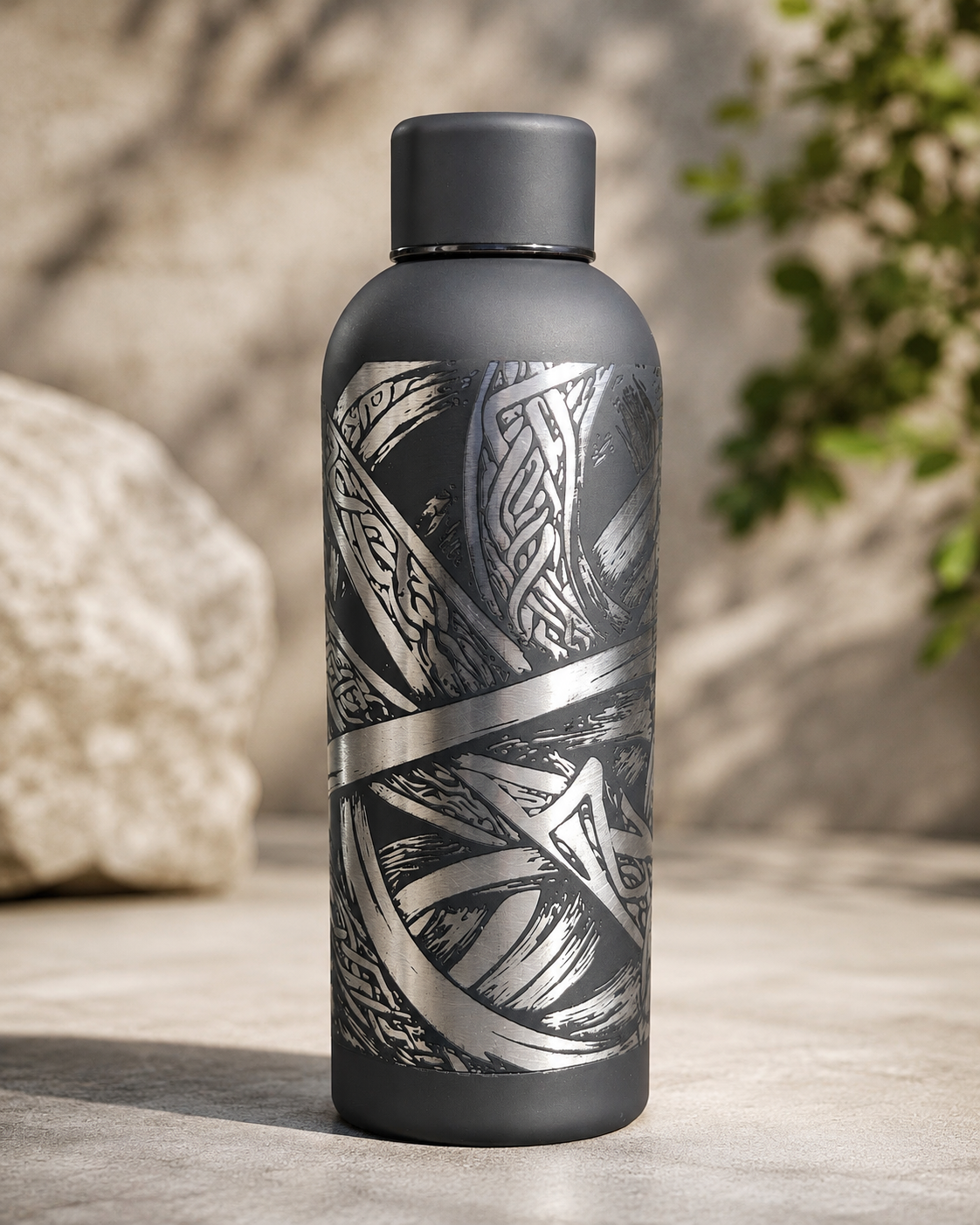 Personalised Wraparound Engraved Insulated Water Bottle