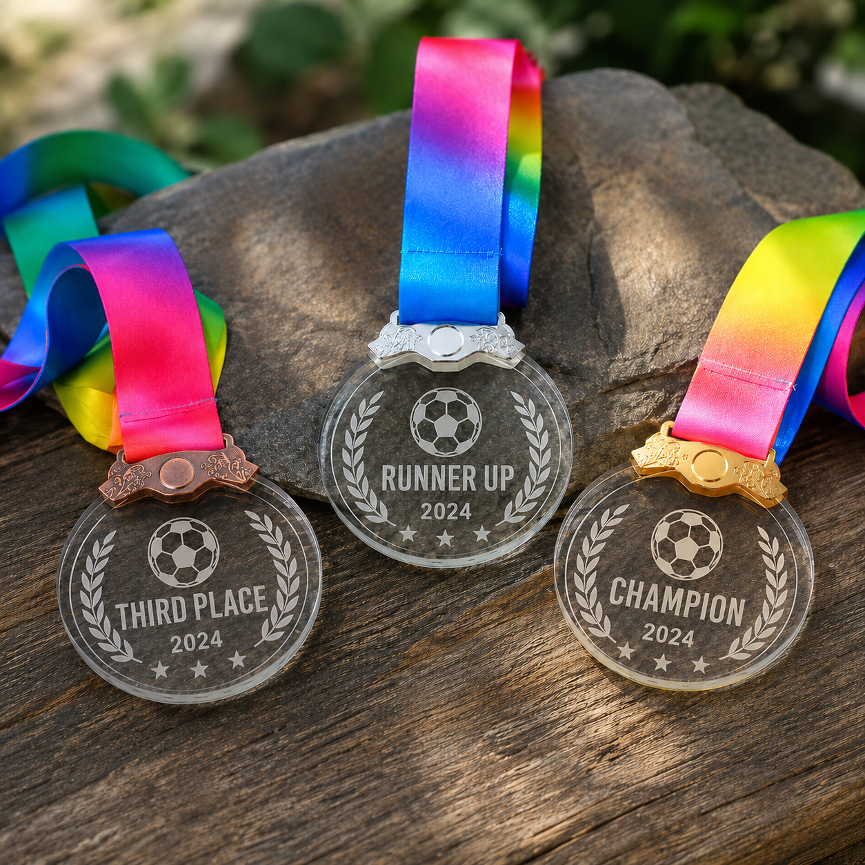 Personalised Crystal Medal Award – 80mm